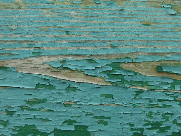 Superfície Áspera Madeira Vintage Com Descascamento Tinta Verde — Fotografia de Stock