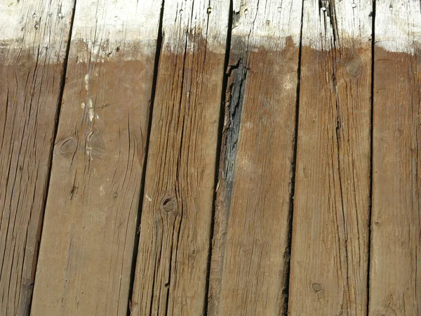 Texture Rough Brown Wooden Boards Made Railway Sleepers — Stock Photo, Image