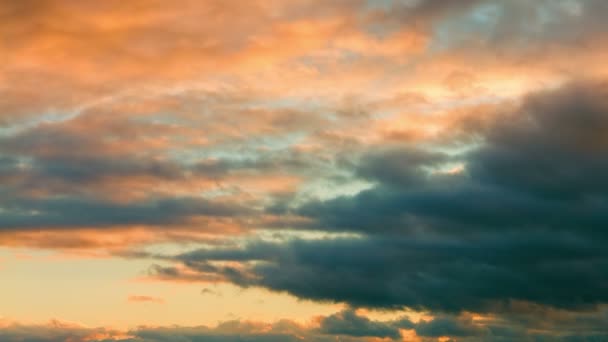 Ciel nocturne avec nuages — Video