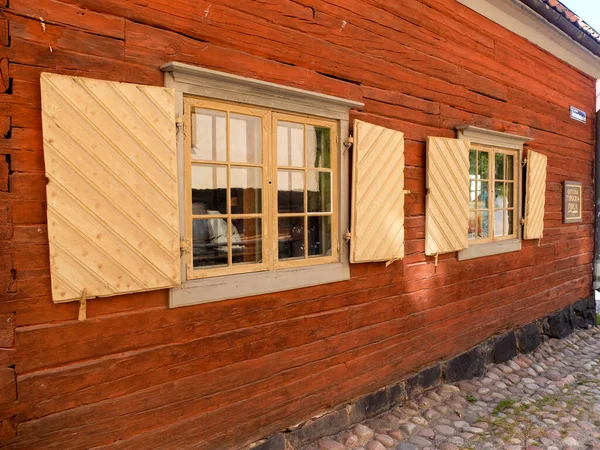 Skansen Muzeum Świeżym Powietrzu Skansen Jest Etnologicznym Skansenem Parkiem Zoologicznym — Zdjęcie stockowe