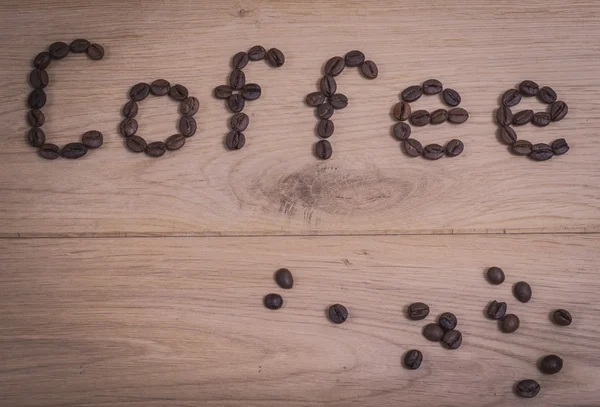 Inscription "coffee" — Stock Photo, Image