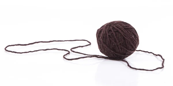 Brown wool ball — Stock Photo, Image