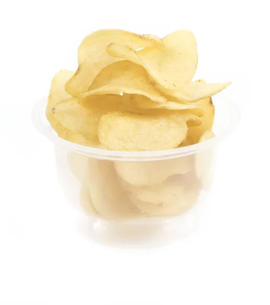 Chips in bowl — Stock Photo, Image