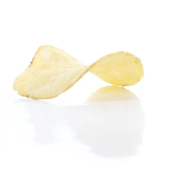 Fetta di patatine isolata — Foto Stock