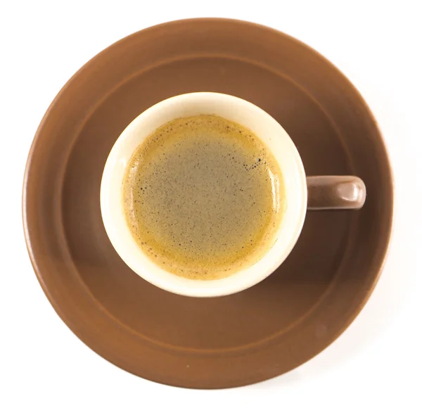Šálek kávy, hnědá — Stock fotografie