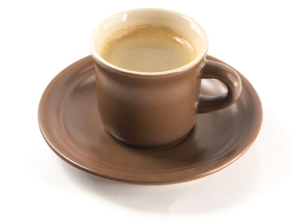 Taza de café marrón — Foto de Stock