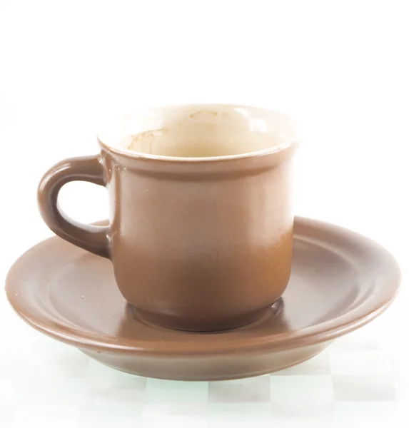 Taza de café marrón — Foto de Stock