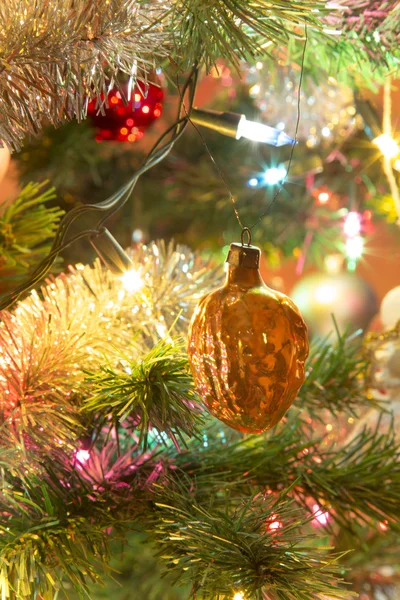 Beautiful glass balls on Christmas Tree Stock Picture