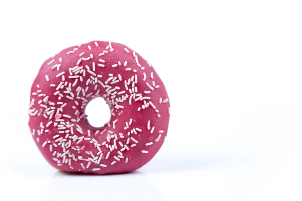 Fresh isolated donuts on white background — Stock Photo, Image