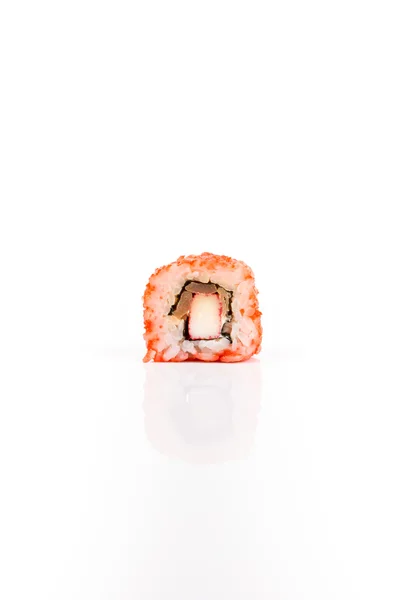 Sushi stukken collectie, geïsoleerd op witte achtergrond — Stockfoto