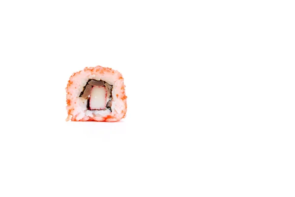 Collezione di pezzi di sushi, isolati su sfondo bianco — Foto Stock