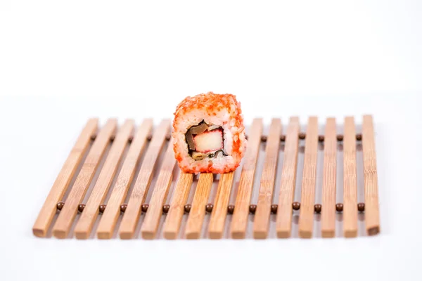 Sushi darab gyűjtemény, elszigetelt fehér háttér — Stock Fotó