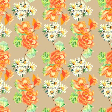 Marguerite ve Begonia çiçek