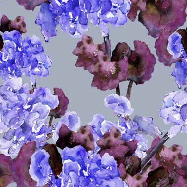 Mavi Sardunya seamless modeli