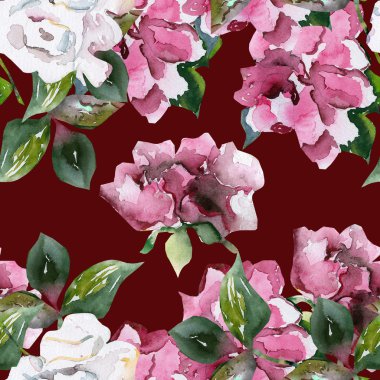 Peonie seamless modeli