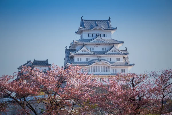 Hrad Himedži, nazývané také bílou volavku hrad, Japonsko. — Stock fotografie