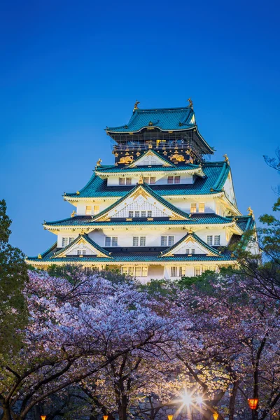 Osaka, Japonsko na ósacký hrad — Stock fotografie