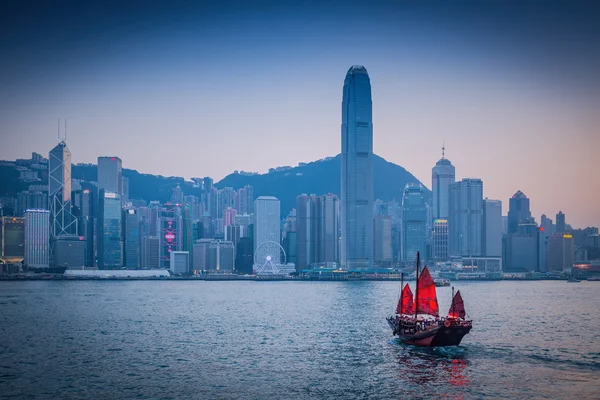 Hong Kong Victoria Harbour in Cina, Hong Kong . — Foto Stock