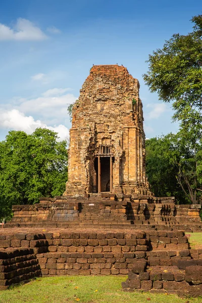 Zřícenina Pagody Prang Srithep Archeologické Naleziště Srithep Starobylého Města Petchaboon — Stock fotografie