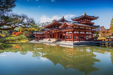 Uji, Kyoto, Japonya - ünlü Byodo bileşenini Budist tapınağı. 