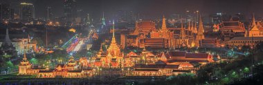 Kraliyet cenaze ateşinde Prenses gece Bangkok, Tayland