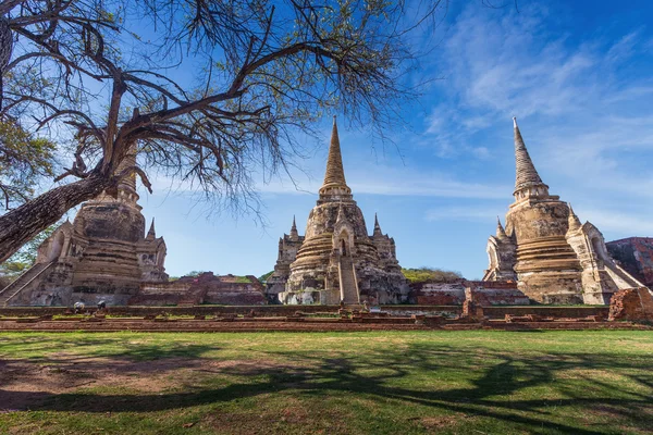 A Ayutthaya történelmi Park, Ayutthaya Wat Phrasisanpetch, — Stock Fotó