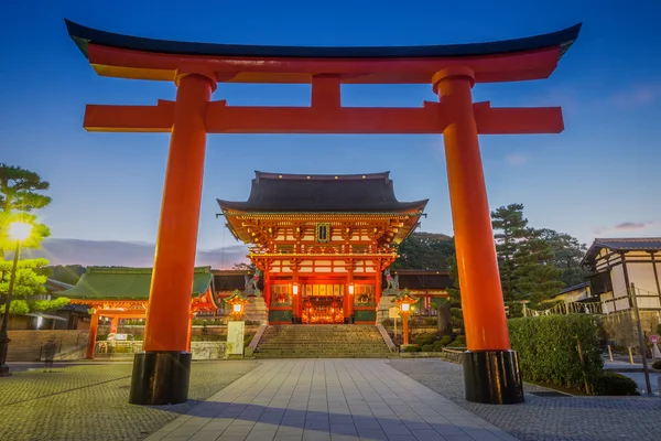 Kyoto, Japonsko na Fushimi Inari Shrine. — Stock fotografie