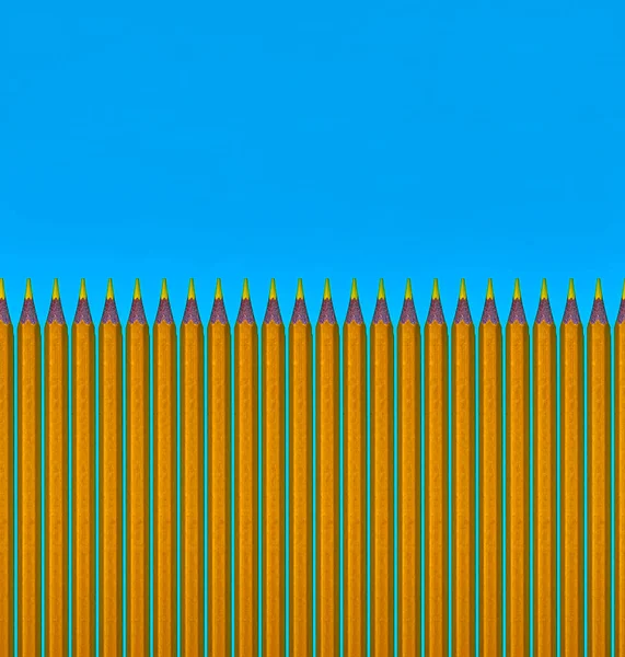 Pattern of yellow pencils.