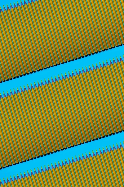 黄色の鉛筆の模様. — ストック写真