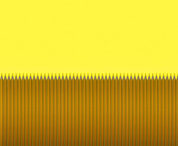 Візерунок темно-жовтих олівців . — стокове фото