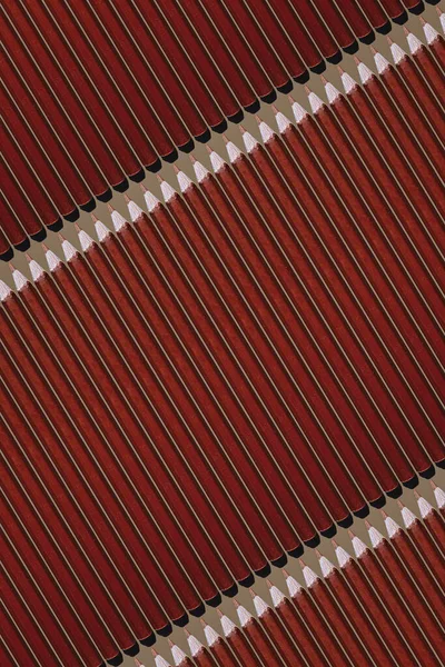 Muster aus braunen Bleistiften. — Stockfoto