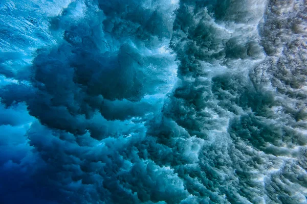 Ocean wave, underwater shot — Stock Photo, Image