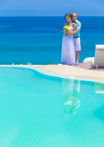 Wedding Ceremony at the Tropical Coast Line — Stock Photo, Image