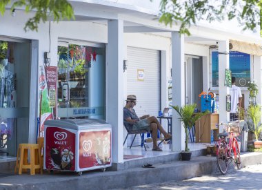 Gili Adaları, Endonezya - 22 Mart: Lombok ve Bali Adaları arasında küçük tropik adalar Gili Adaları vardır.