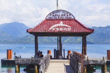 Gili Adaları, Endonezya - 22 Mart: Lombok ve Bali Adaları arasında küçük tropik adalar Gili Adaları vardır.