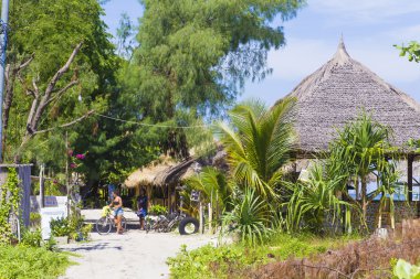 Gili Adaları, Endonezya - 22 Mart: Lombok ve Bali Adaları arasında küçük tropik adalar Gili Adaları vardır.