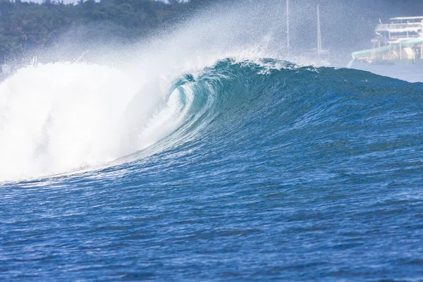 Oceano onda azul — Fotografia de Stock