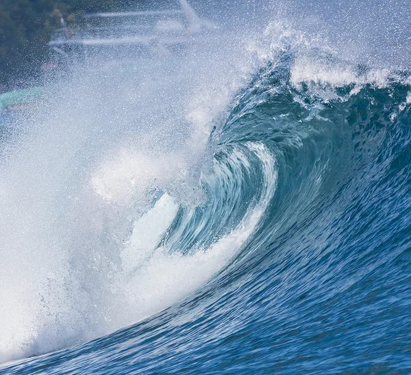 Oceano onda azul — Fotografia de Stock