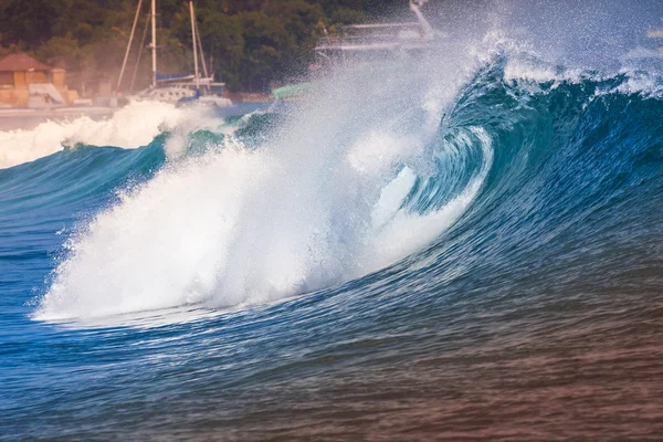 Oceano onda azul — Fotografia de Stock