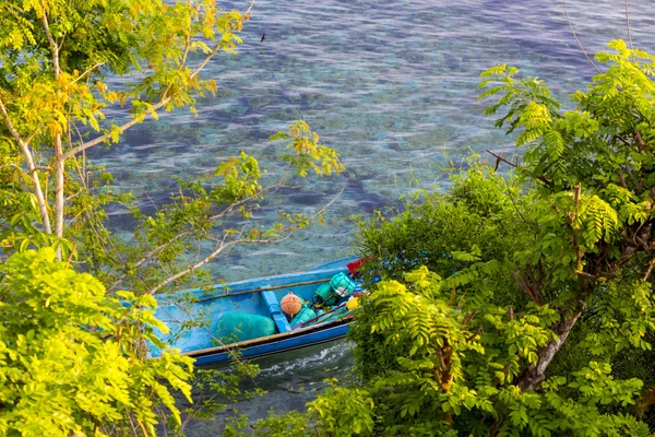 Tropické pobřeží ostrova Nusa Penida. — Stock fotografie