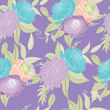 Pastel sorunsuz Şakayık desen