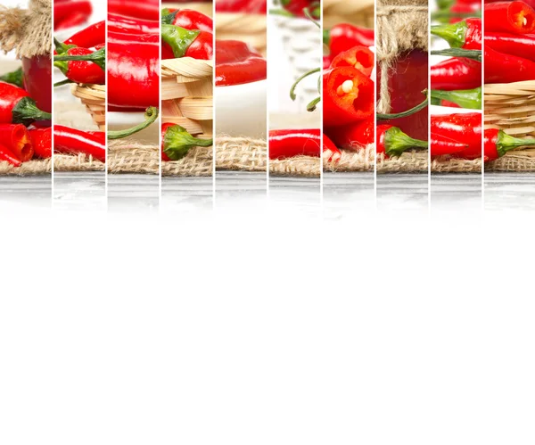 Peperoncino mix fette — Foto Stock