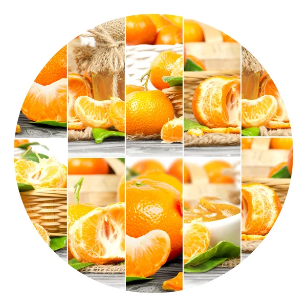 Tangerine Mix Slices — Stock Photo, Image