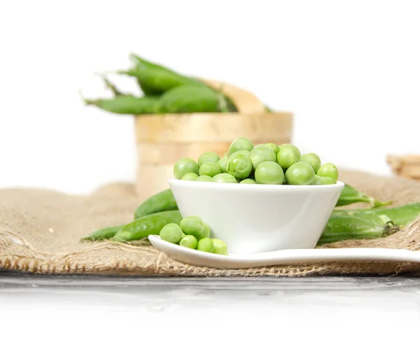 Pea in a bowl — Stock Photo, Image