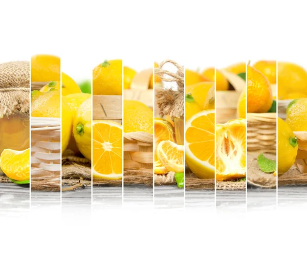 Fette di mix di limone — Foto Stock