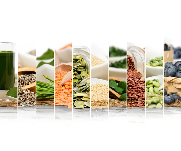 Superfood Mix segmenten — Stockfoto