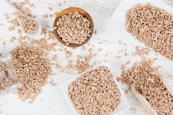 Wheat Seed Heaps — Stock Photo, Image