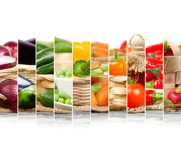 Vegetable Mix Stripes — Stock Photo, Image