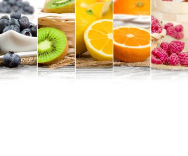 Meyve karışımı çizgili