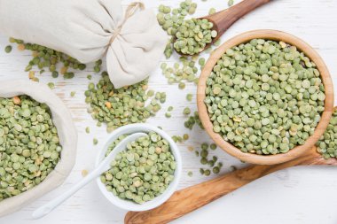 Mercimek tohum yığınları